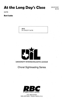 At The Long Day's Close by Szabo Burt for SATB