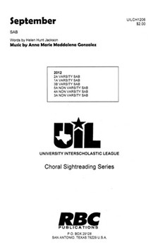 September by Gonzalez Anna Marie for SAB