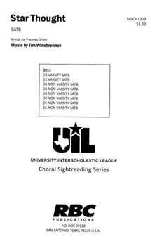Star Thought by Winebrenner Tim for SATB