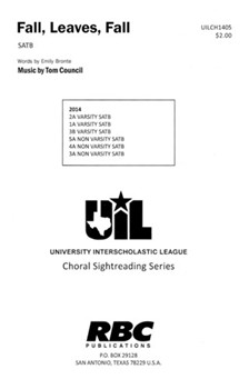 Fall Leaves Fall by Council for SATB