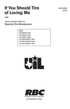 If You Should Tire of Loving Me by Winebrenner Tim for SAB