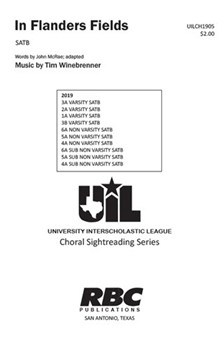 In Flanders Fields by Winebrenner Tim for SATB