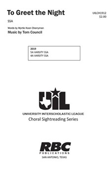 To Greet the Night by Council Tom for SSA