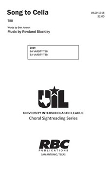 Song to Celia by Blackley Rowland for TBB