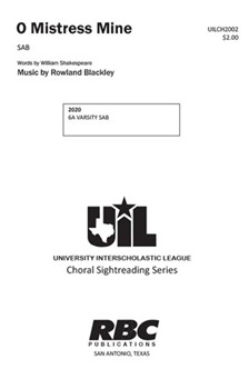 O Mistress Mine by Blackley for SAB