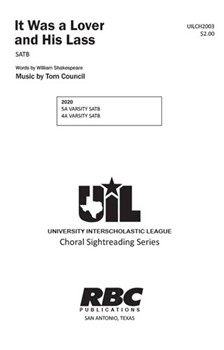 It Was a Lover and His Lass by Council for SATB