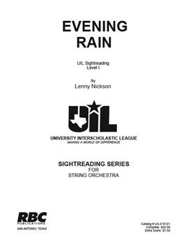 Evening Rain (Score)