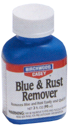 BIRCHWOOD CASEY  B/C BLUE & RUST REMOVER 3OZ. BOTTLE