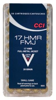 0055 CCI 17HMR 20GR FMJ