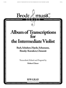 Album Transcriptions For Intermediate Violist