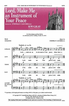 Lord, Make Me an Instrument of Your Peace