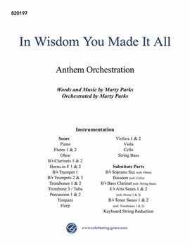 In Wisdom You Made It All Orchestration CD